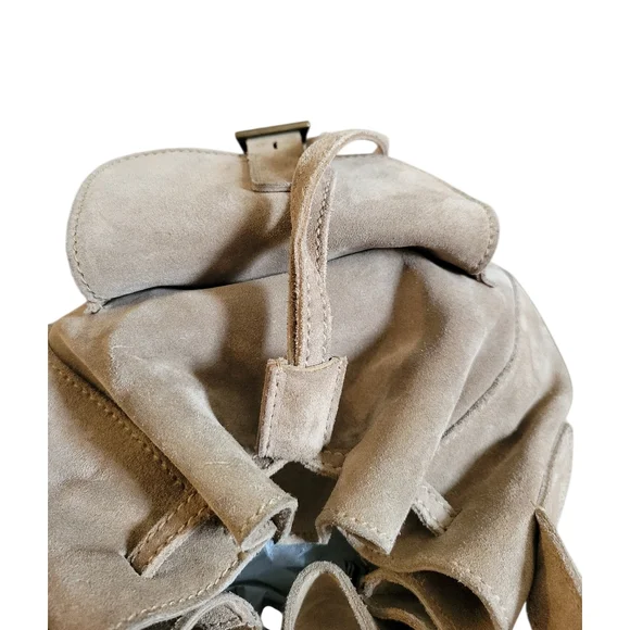 Prada Beige Suede Bucket Crossbody Bag - Picture 4 of 16